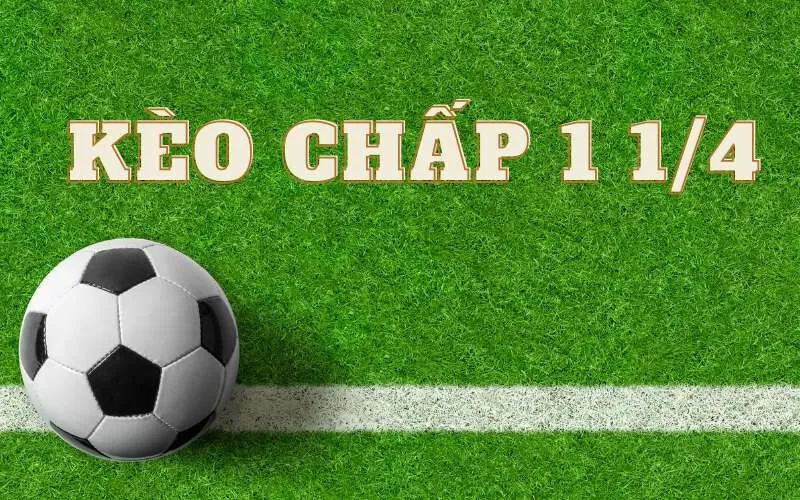 Biểu đồ minh họa kèo chấp 1 1/4
